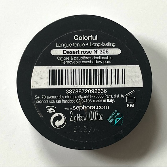 🏷️ Sephora lasting eye shadow set of 2 deser rose & good fortune cookie - Picture 8 of 9